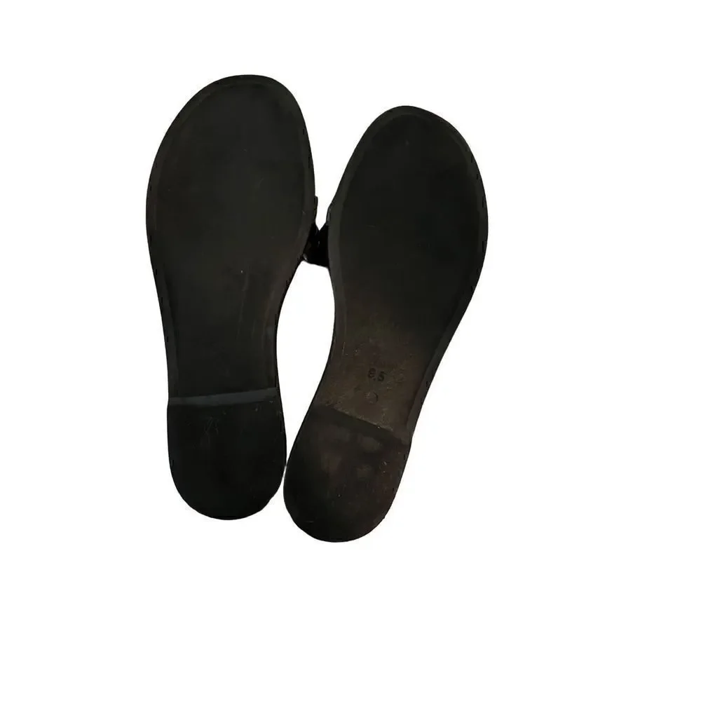 Seychelles Black leather sandal womens 9.5